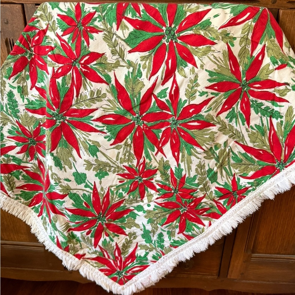 VINTAGE Christmas table cloth
